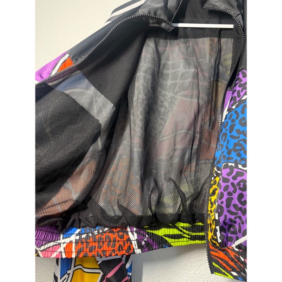 Adidas x Rich Mnisi Track Jacket Multicolor Animal Print Cropped Windbreaker M - Picture 11 of 15